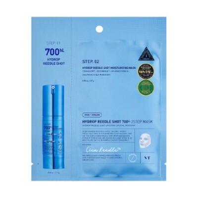 (VT x 10) Hydrop Reedle Shot 700hL 2Step Mask 1Pack ((1.5g + 27g) x 10ea)