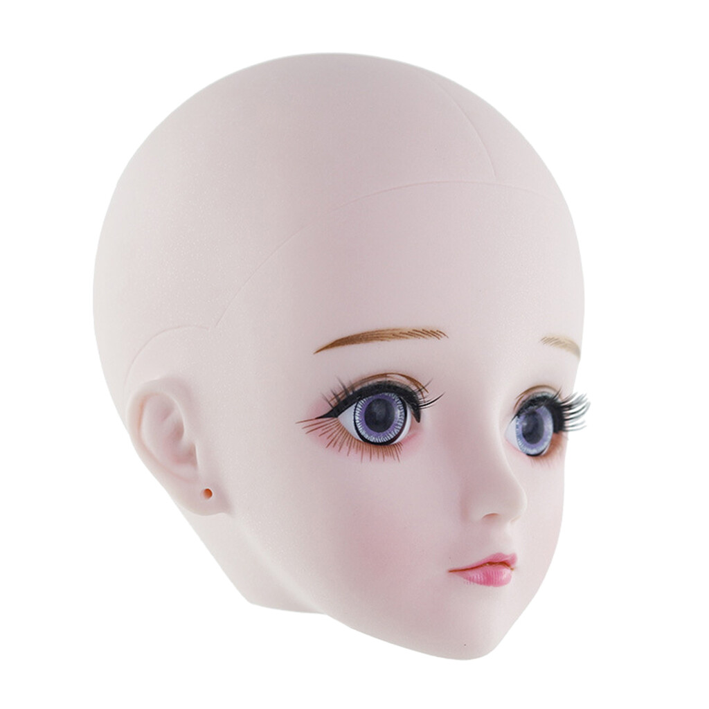 plastic doll makeup