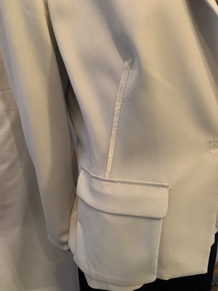 RACHEL ROY Womens Ivory Blazer Jacket  Size: 12 - Image 3 of 4
