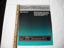 HITACHI HCA-7500MKII PREAMPLIFICATORE VINTAGE SOLO BROCHURE VENDITA ORIGINALE   