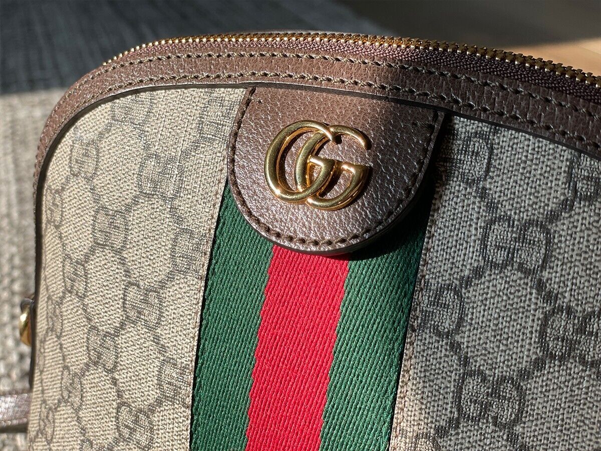 Shop GUCCI Ophidia Ophidia Gg Small Shoulder Bag (499621 K05NG