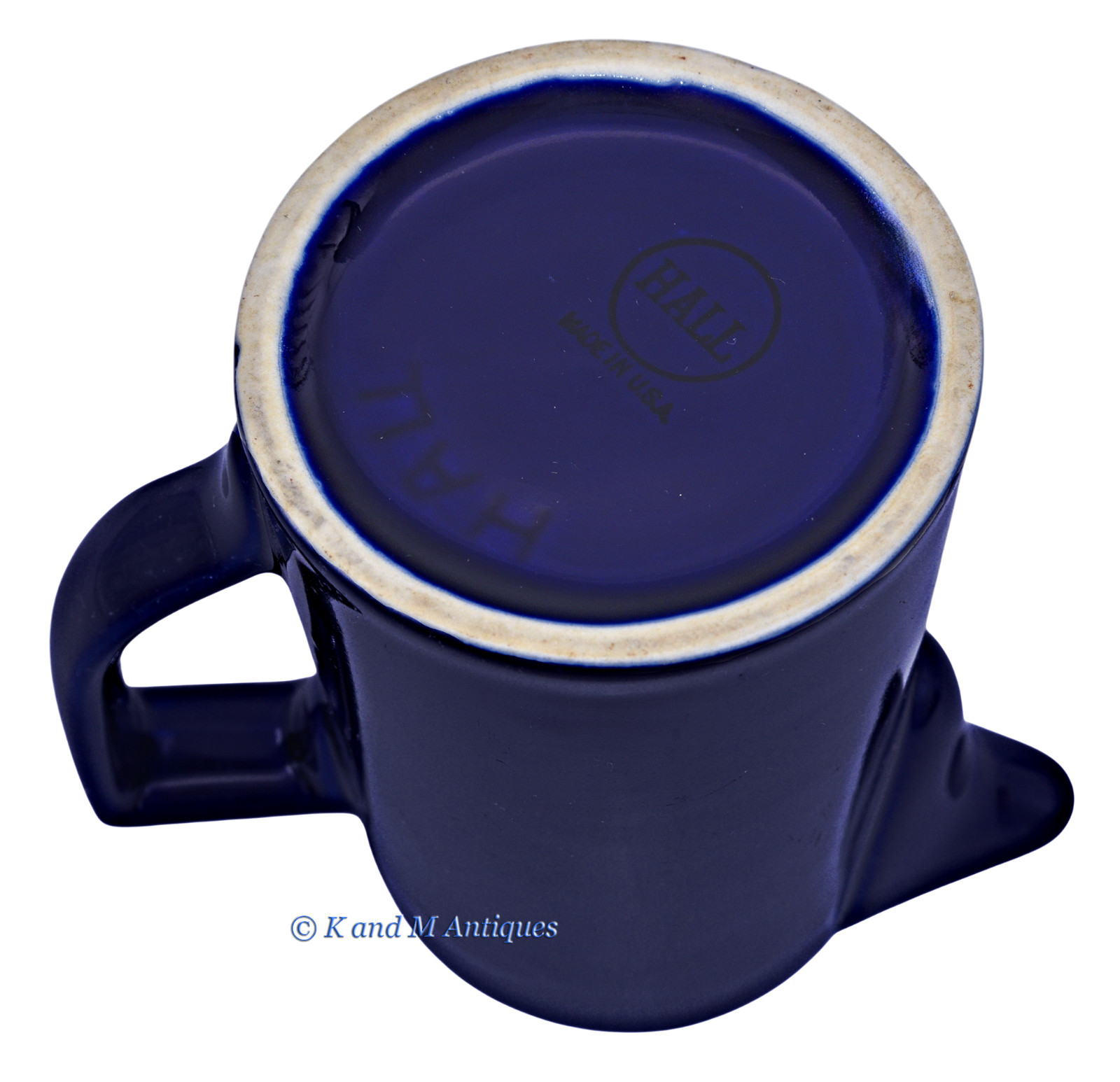 Hall China Cobalt No. 101 - 1 1/2 Cup California Pot - Super Nice