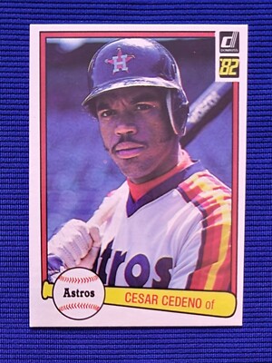 1982 DONRUSS #118 CESAR CEDENO HOUSTON ASTROS NM-MT OR BETTER 4 TIME & AS 5 GG