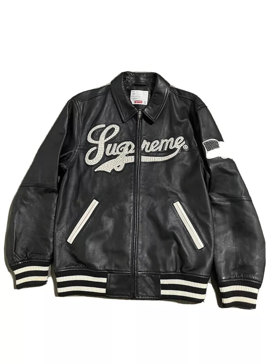 Supreme Leather Varsity Jacket \