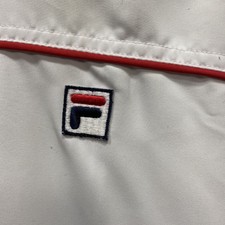 Vintage 80’s 90’s: Fila Jacket W Logo Full Zip - White Red Blue Women’s: S Small