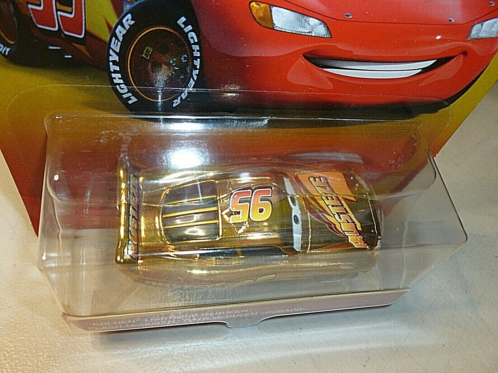 Disney Pixar The World of Cars Golden Lightning McQueen Golden Edition New  887961970890