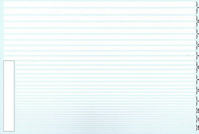 Streifen weiß 0,25 - 5,0 mm Stripes white 1:43 Decal Abziehbil