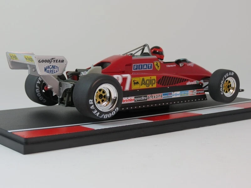 MCG Ferrari 126 C2 #27 Gilles Villeneuve Zolder Belgian GP 1982 1/18 MCG18629F - Immagine 2 di 4
