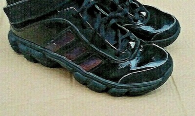Adidas Pro Model (600001) Black and Red 3 Stripes Size 7