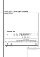 Harman Kardon AVR-2000 Ricevitore AV Manuale del proprietario