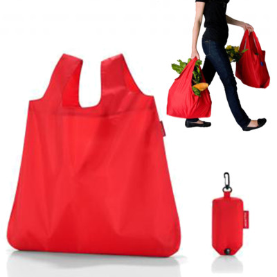 Reusable Foldable Eco Ladies Shopping Bag Tote Handbag Carrier Red  UK