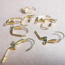Wholesal Lever Back Earring Findings 18K GOLD Plated Hook French Ear Clip