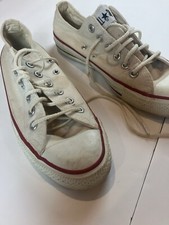 VTG Converse All Star Low Top Womens Size 5 1/2 Made In USA No Original Laces 