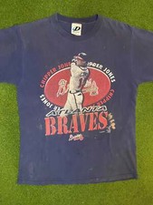 2001 Atlanta Braves - Chipper Jones - Vintage MLB Player T-Shirt Medium 