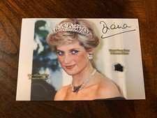 Pieza de bloqueo de mota de hilo de pelo de princesa Diana reliquia usada exhibición de reina real