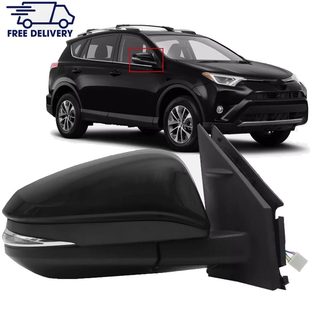 LAUBDGIE Passenger Right Side Mirror Cover Cap Compatible with Toyota Rav4 2013-2018 XLE/SE/LTD, 4RUNNER 2013-2023,RAV4 HV 2016 Diamond Red