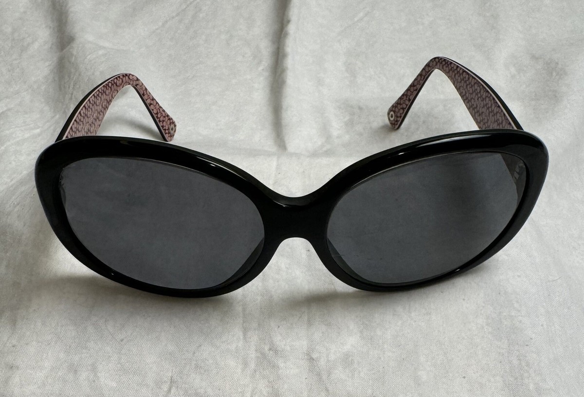 Coach HC 8038 L025 5034/11 Gorgina Oval Black Sunglasses 58 