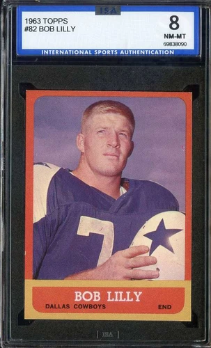 1963 TOPPS #82 BOB LILLY ISA 8 (RC) SP COWBOYS HOF *ADT6314