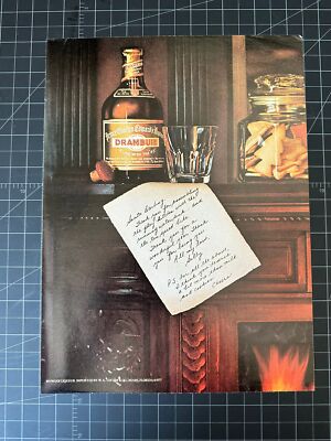 Vintage 1977 Drambuie Whiskey Print Ad