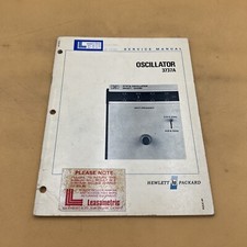 Hewlett Packard Oscillator 3737A Service Manual - HP 3737A - 03737-95000