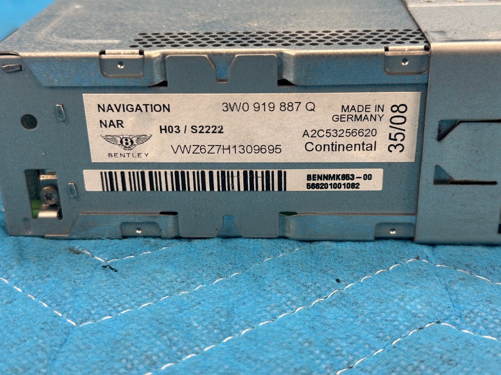 Bentley Continent Flying Spur Navigation Control Module 29k 3W0919887Q 2009 OEM