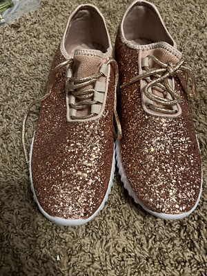 Rose gold Glitter Shoes Womens