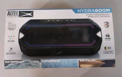 Altec Lansing Portable HydraBoom Bluetooth Speaker - Black. FREE SHIPPING