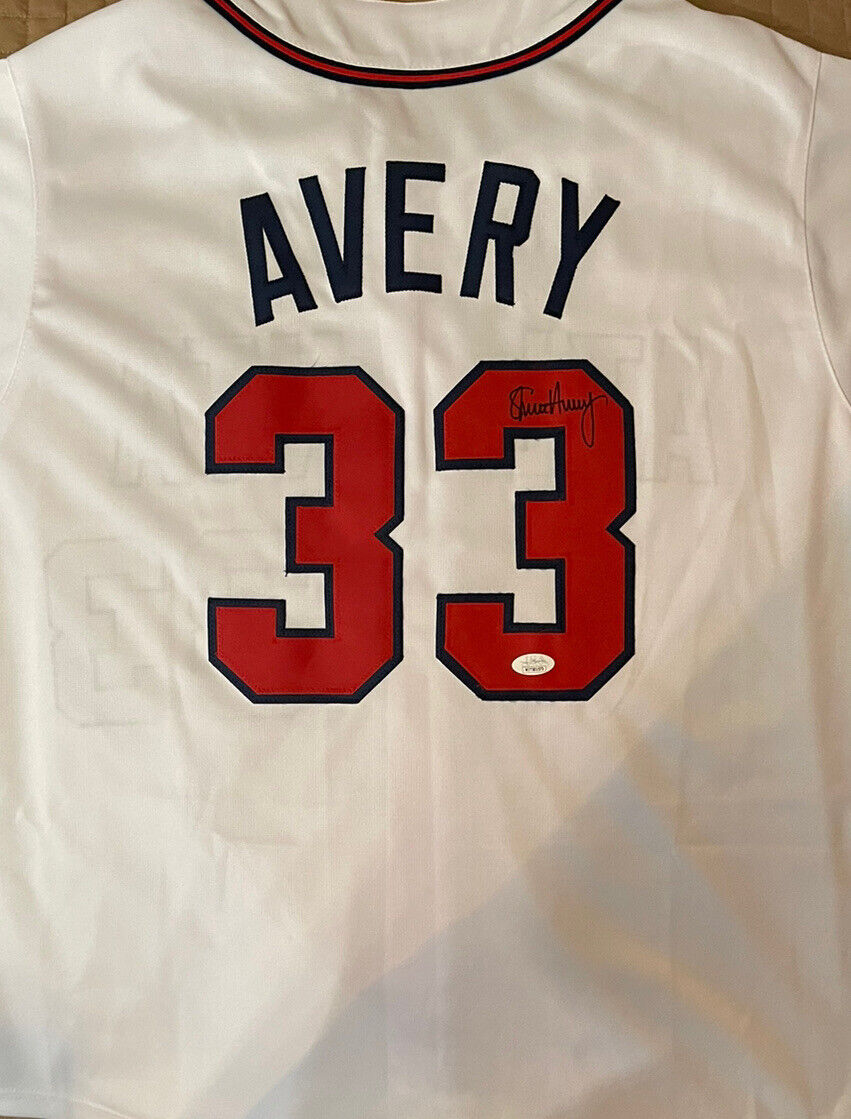 Steve Avery COA Autograph Atlanta Braves Jersey
