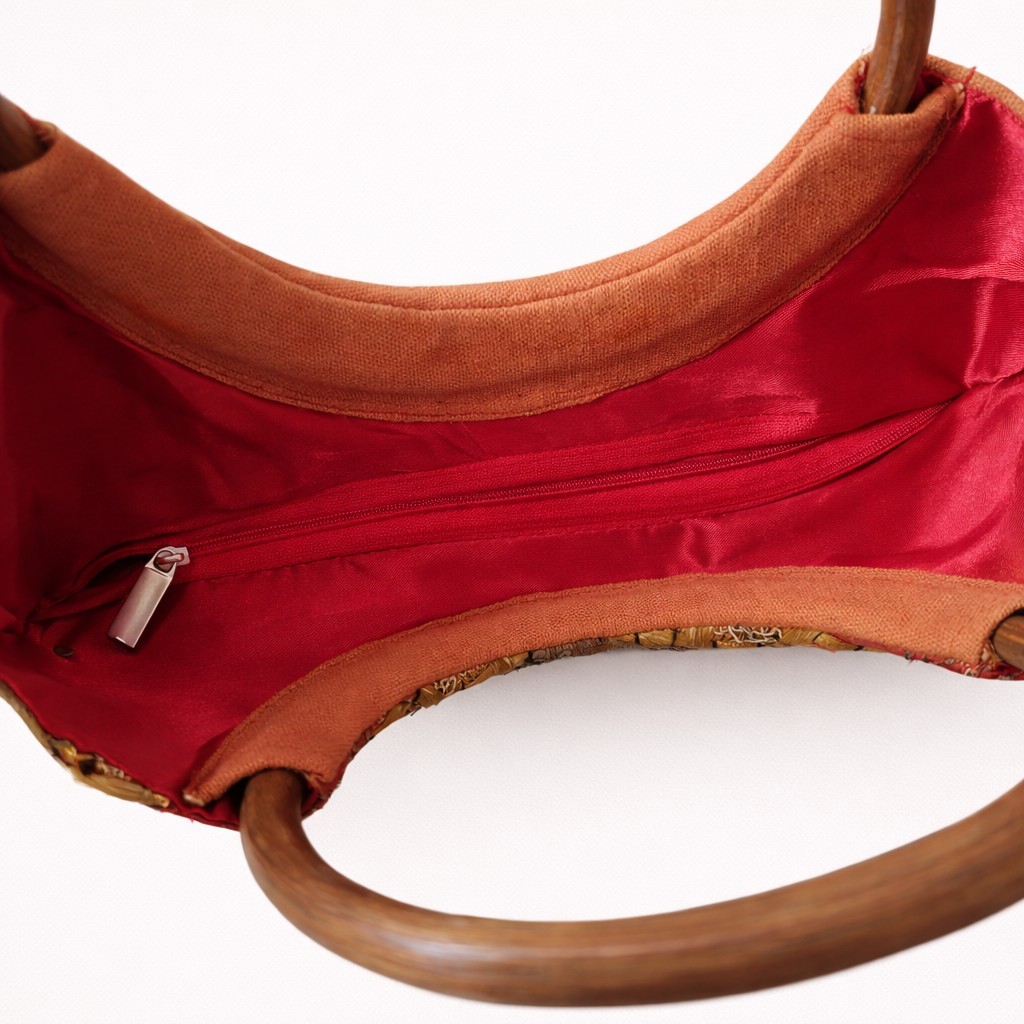 Handcrafted Indian Patchwork Tote Bag Embroidered… - image 3