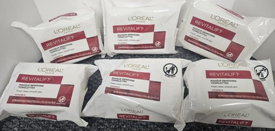 #ad 6 x L#x27;Oreal Revitalift Makeup Removing Towelettes 30 ct EACH Vitamin E $45.00