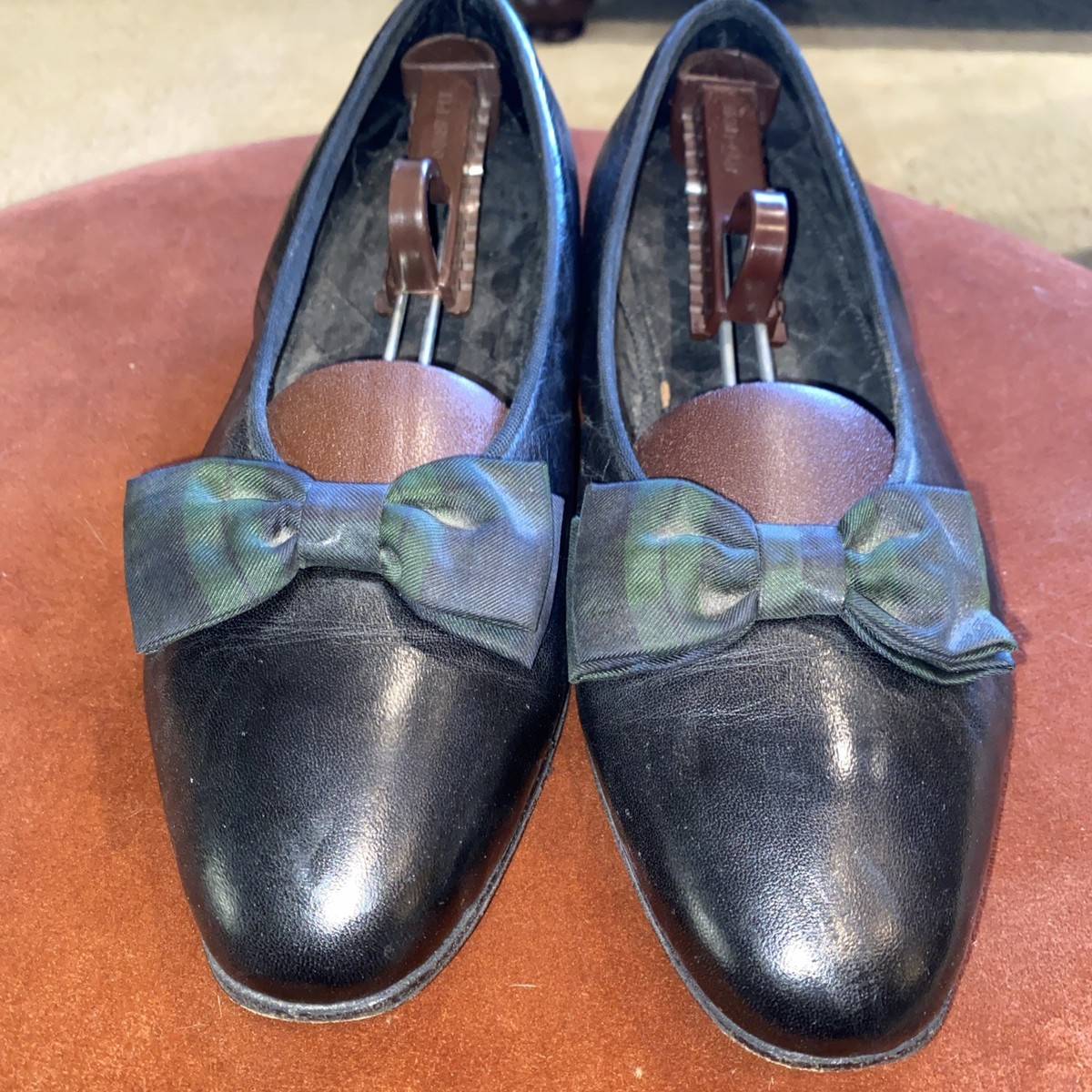 Rare VINTAGE POLO RALPH LAUREN TUXEDO OPERA PUMP BLACK 