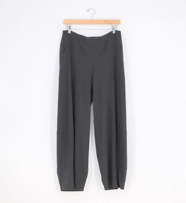 #ad SYMPLI Slinky Stretch Pull On Barrel Pants Charcoal Black Size 14 $59.99