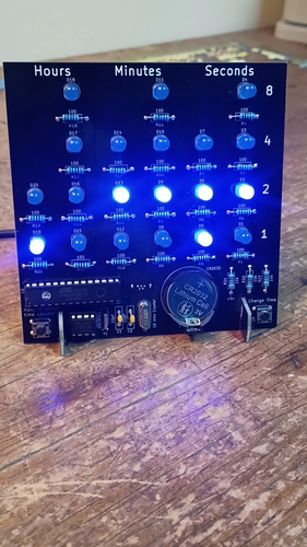 Binary Clock Kit DIY Solder Power Of 2 Clock Project Black | eBay