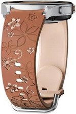 Flower Engraved Band for Samsung Galaxy Watch 7/6/5/4/FE 40mm 44mm/Galaxy Watch