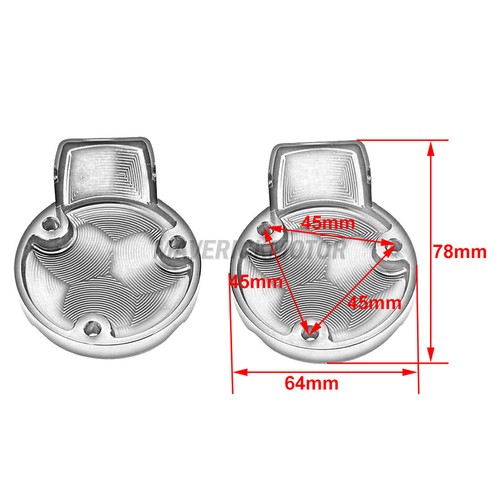 Cache corps d'accélérateur moto chromé pour bouchon de corps d'accélérateur Triumph Bonneville - Photo 3/8