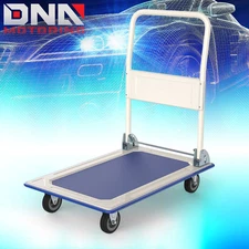 330lbs Heavy Duty Folding Hand Truck Push Dolly Luggage Cart Trolley Moving