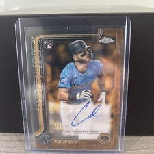 2025 Topps Gilded - Chrome Gold Autographs Connor Norby #CGA-CN /99 (AU, RC)