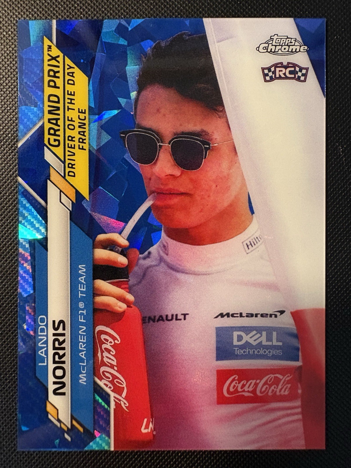 Lando Norris 2020 Topps Chrome F1 Sapphire Rookie Card #161! Driver Of The Day!
