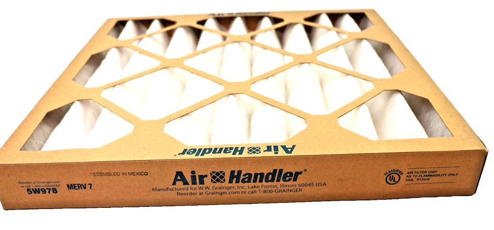 (12) Воздухоочиститель воздушный фильтр блок 5W978 Merv7 16 «x 16» x 2» коробка из 12 новый - Изображение 2 из 4