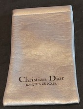 Vintage Christian Dior Sunglasses Case Glasses Case Silver Lunettes De Soleil