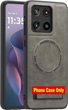 Case for Motorola Moto G Stylus 5G 2025/2026, Leather Gray