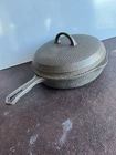 Griswold No. 8 Hinge-Hammered Frying Pan with Lid, Erie Pa. Cast Iron