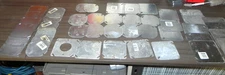 93) Big lot of Steel Electrical Box Covers, Steel City, Vangan, + Other