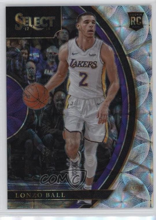 2017-18 Panini Select Concourse Scope Prizm Lonzo Ball #28 Rookie RC 13jg