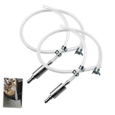 Brake Bleeder Hose, One Way Check Valve Tube Bleeding Tool Kit, Universal 2 set