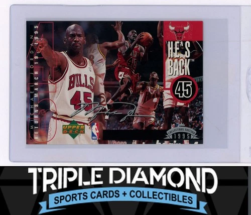 1995 Upper Deck Authenticated Michael Jordan He's Back Jumbo Card Y102