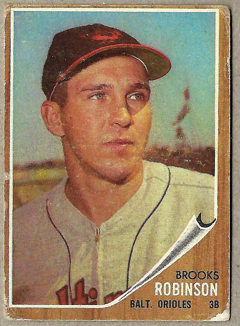 BROOKS ROBINSON 1962 Topps Card #45  Baltimore Orioles (HOF)  Good