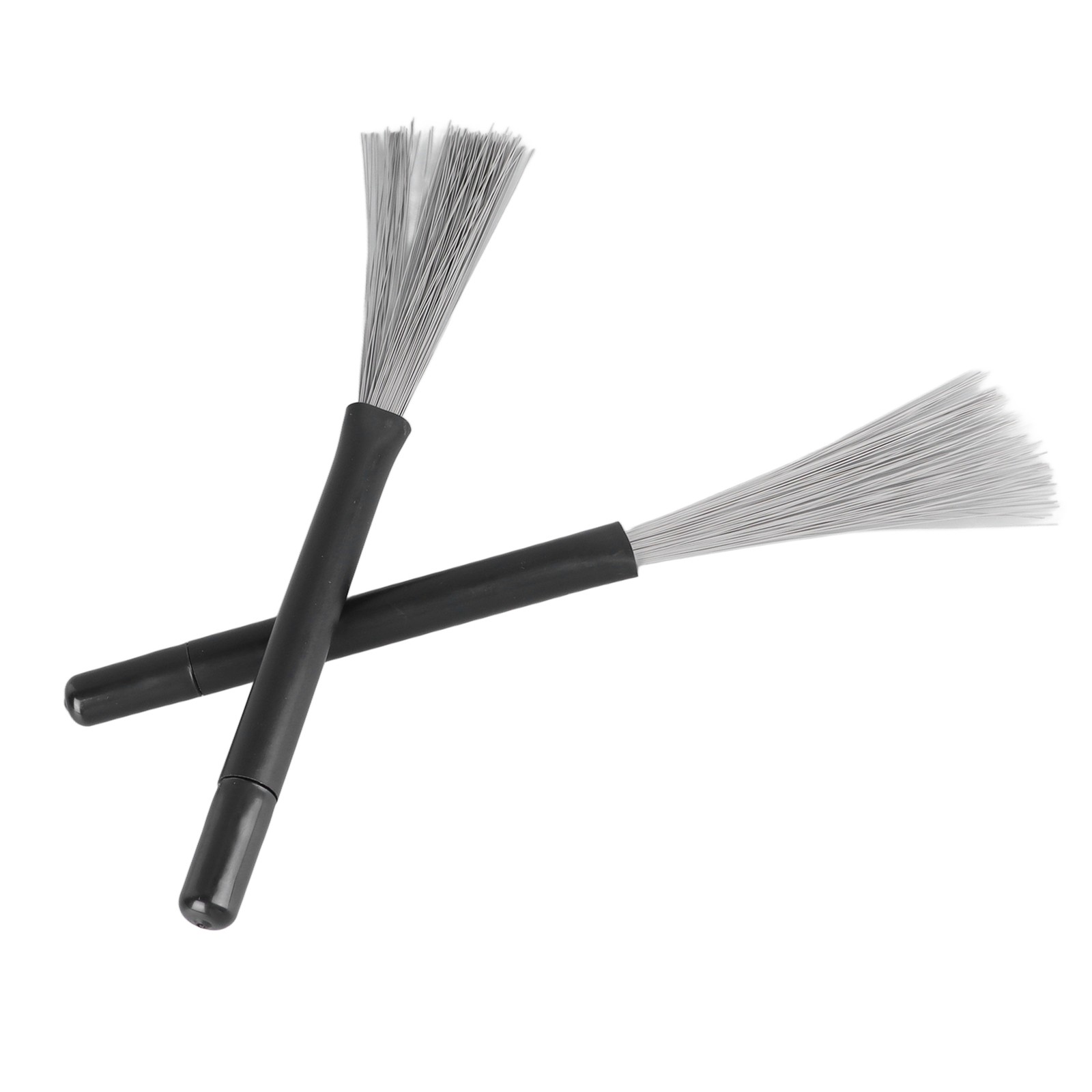 2PCS Steel Wire Drum Brushes Telescopic Drum Sticks Portable Drumsticks