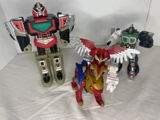 POWER RANGERS Time Force Megazord & Wild Force Lot Lion Congazord BANDAI 2000’s