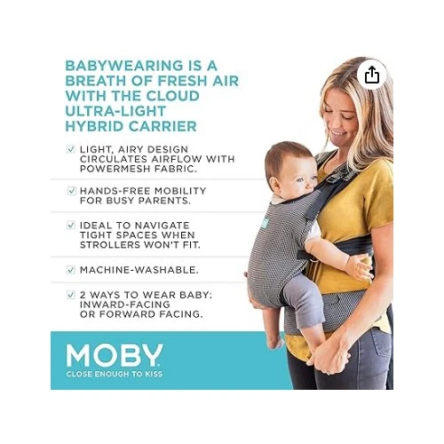 Moby Cloud Ultra-Light Hybrid Carrier Baby Carrier for Mothers,Fathers and Careg